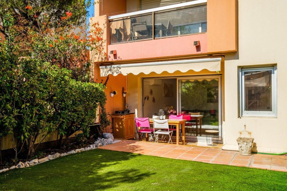 Апартаменти Le Riviera ~ Jardin ~ Parking ~ Climatisation Кань-сюр-Мер Екстер'єр фото