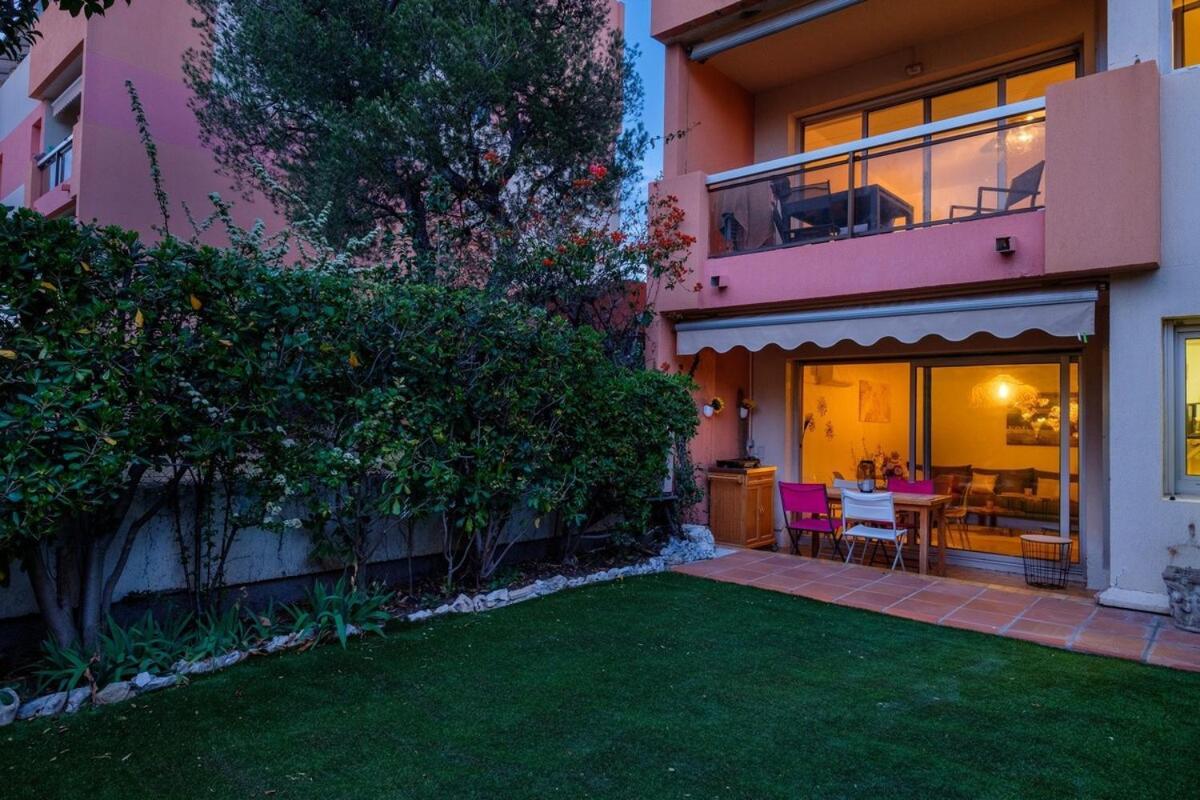 Апартаменти Le Riviera ~ Jardin ~ Parking ~ Climatisation Кань-сюр-Мер Екстер'єр фото