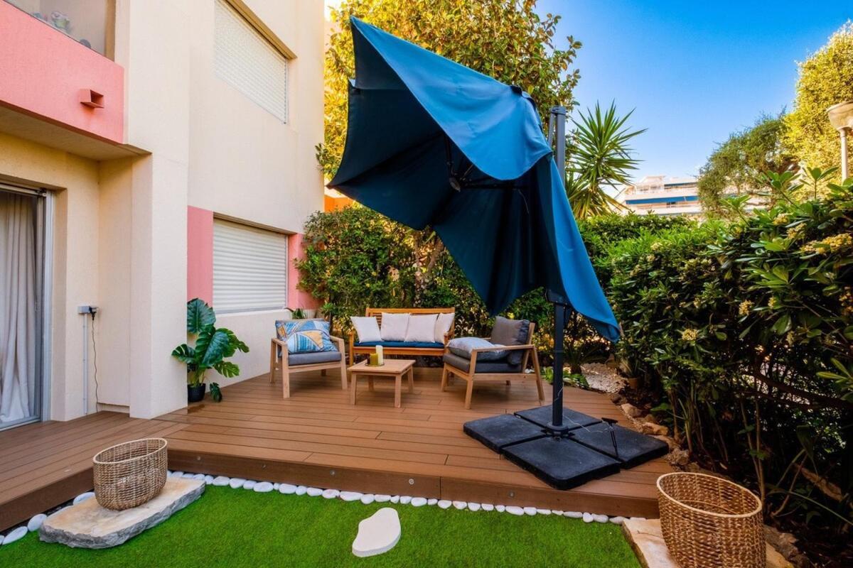 Апартаменти Le Riviera ~ Jardin ~ Parking ~ Climatisation Кань-сюр-Мер Екстер'єр фото